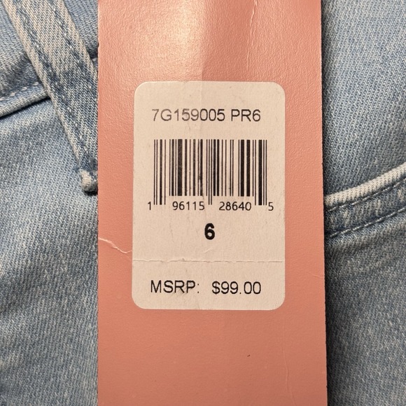 Jen7 By 7 For All Mankind Women 6  Cropped Skinny Wavy Hem Ankle Jeans NWT $99 - Picture 5 of 9